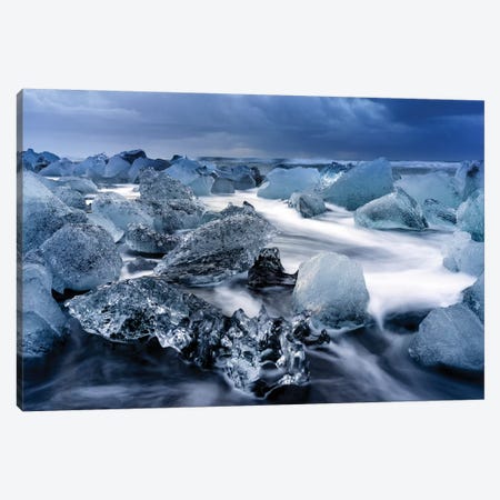 Jokulsarlon Glacier Lagoon I Canvas Print #SKR108} by Susanne Kremer Canvas Wall Art