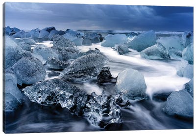 Jokulsarlon Glacier Lagoon I Canvas Art Print - Glacier & Iceberg Art
