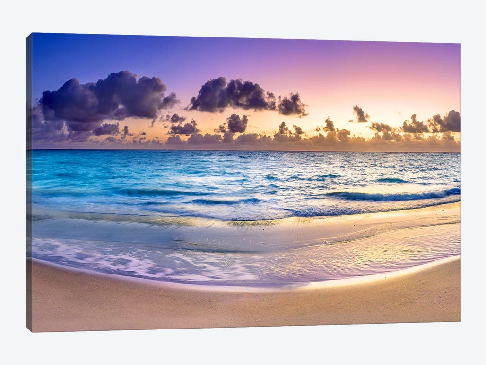 Panoramic Beach Sunrise by Susanne Kremer 1-piece Canvas Art Print