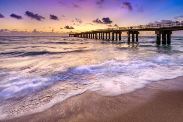 Miami: Sunrise At The Pier Florida by Susanne Kremer