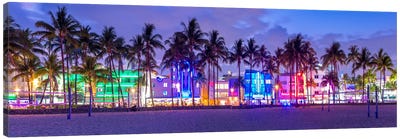 Welcome To Miami Canvas Art Print - Panoramic Cityscapes