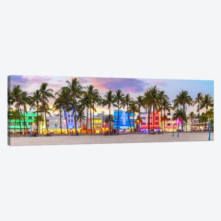 Welcome To Miami Sunset Canvas Print #SKR1128} by Susanne Kremer Canvas Print