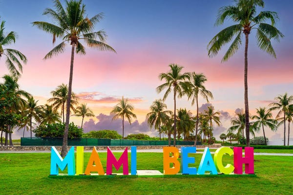 Fine Art Print: Miami Beach Rise And Shine by Susanne Kremer
