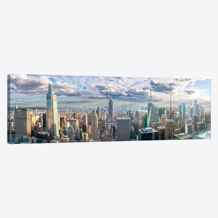 The Empire State's Grand Panorama Canvas Print #SKR1150} by Susanne Kremer Canvas Wall Art