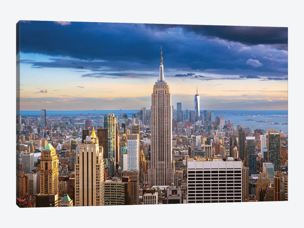 The Melody Of New York's Skyline by Susanne Kremer 1-piece Canvas Print