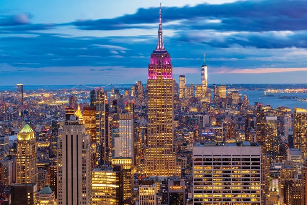 Canvas Print: Luminous Metropolis by Susanne Kremer