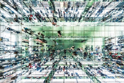 The Enchanting Mirrored Chamber by Susanne Kremer canvas print