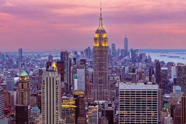 Canvas Print: Romantic Empire State Of Mind by Susanne Kremer