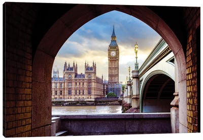 Big Ben and Palace of Westminster II Canvas Art Print - Arches