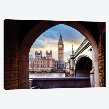Big Ben and Palace of Westminster II Canvas Print #SKR11} by Susanne Kremer Art Print