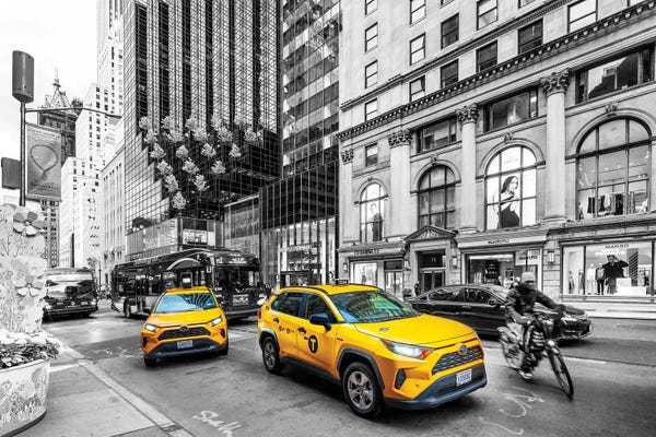 Canvas Print: City Cab by Susanne Kremer