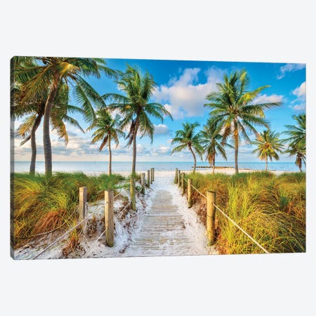 Beachside Bliss Key West Canvas Print #SKR1218} by Susanne Kremer Canvas Art Print