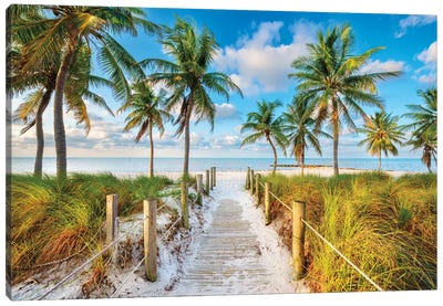 Beachside Bliss Key West Canvas Art Print - Florida Art