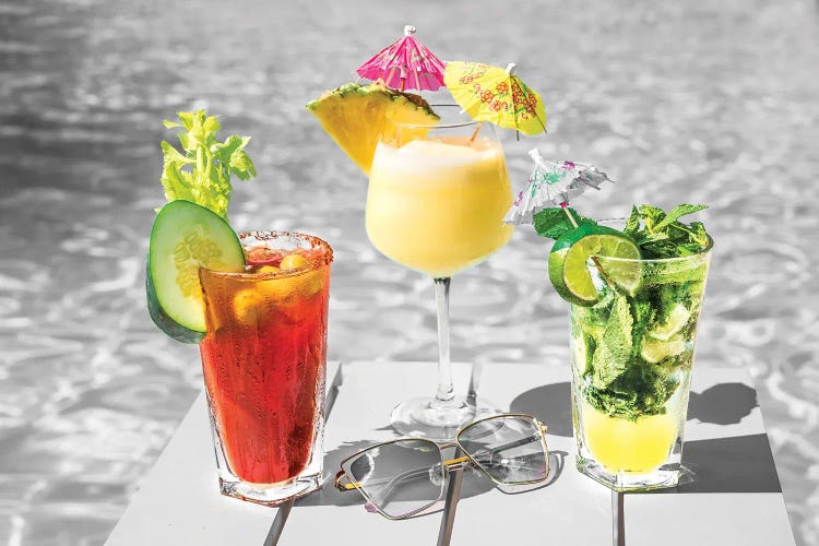 Happy Hour Poolside by Susanne Kremer wall art