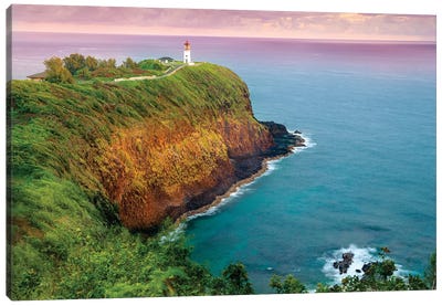 Kilauea Lighthouse  Canvas Art Print - Lighthouse Art