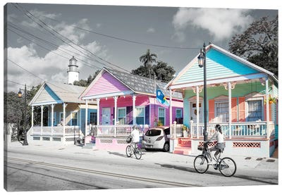 Streets Of Key West Canvas Art Print - Susanne Kremer