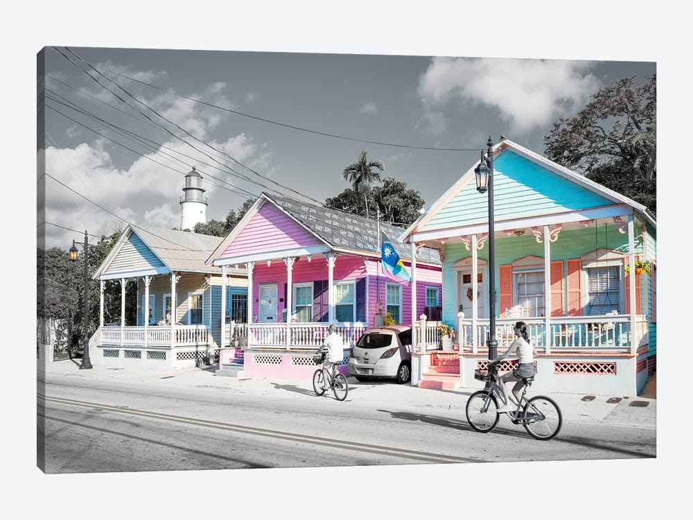 Streets Of Key West by Susanne Kremer 1-piece Canvas Art