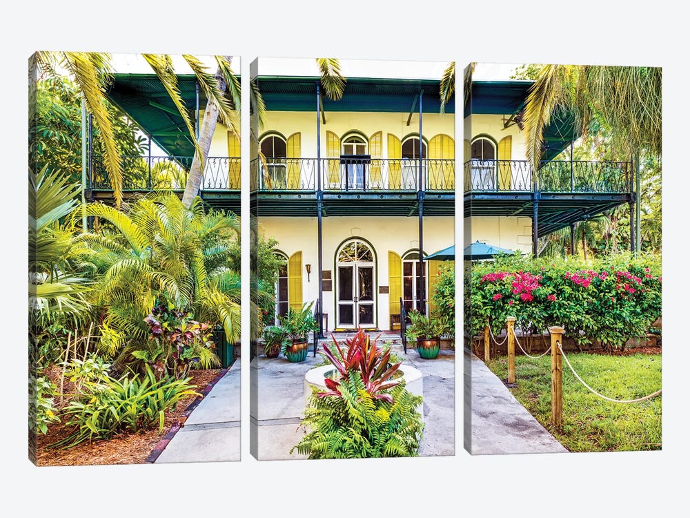Historic Key West by Susanne Kremer 3-piece Canvas Print