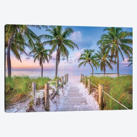Tropical Beach Colors Key West Canvas Print #SKR1236} by Susanne Kremer Canvas Art
