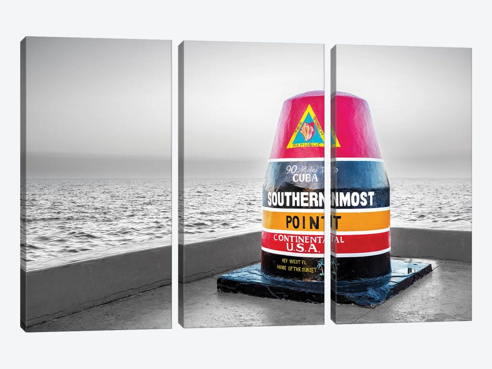 Southern Most Point Key West by Susanne Kremer 3-piece Art Print