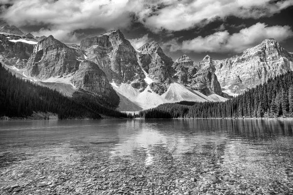 Giclee Features: Moraine Lake Views Noire by Susanne Kremer