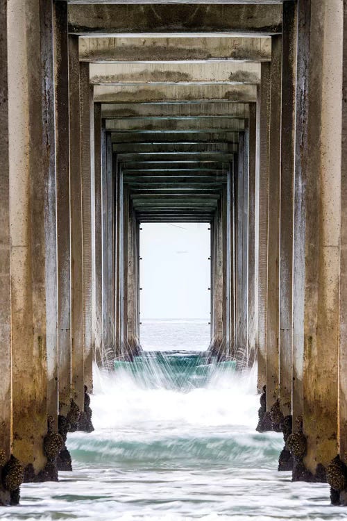 La Jolla Sropps Beach Pier  by Susanne Kremer wall art
