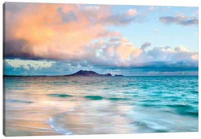 Lanikai Beach Near Honululu Canvas Art Print - Hawaii Art