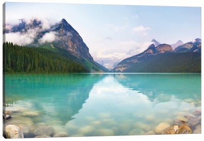 Lake Louise Panoramic View Canvas Art Print