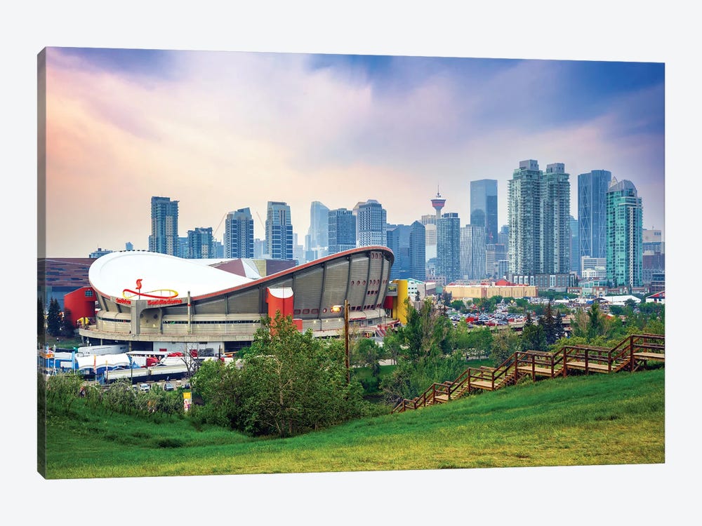 Calgary Skyline by Susanne Kremer 1-piece Canvas Wall Art