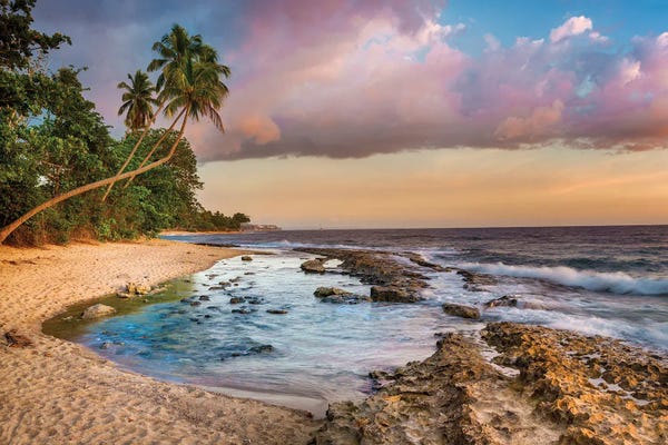 Beach Lover: Romantic Beach Sunset Puerto Rico by Susanne Kremer