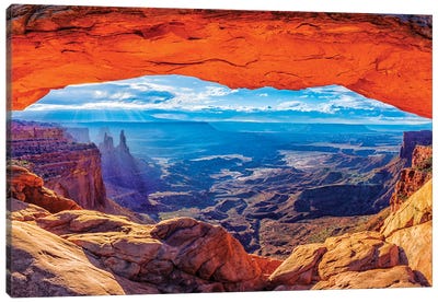 Mesa Arch Sunrise  Canvas Art Print - Desert Art