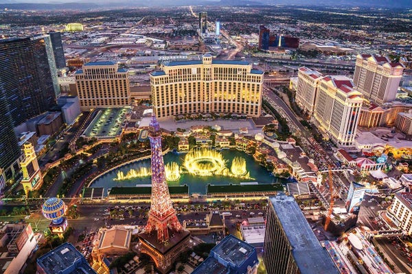 Las Vegas: Fountain View Aerial by Susanne Kremer