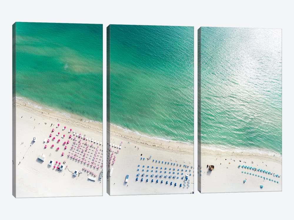 Miami Beach Arial View I by Susanne Kremer 3-piece Art Print
