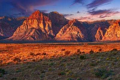 Red Rock Inferno by Susanne Kremer canvas print