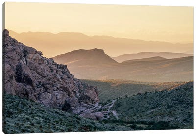 Desert Morning Awakening Canvas Art Print - Desert Landscape Photography