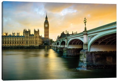 Big Ben and Palace of Westminster IV Canvas Art Print - England Art