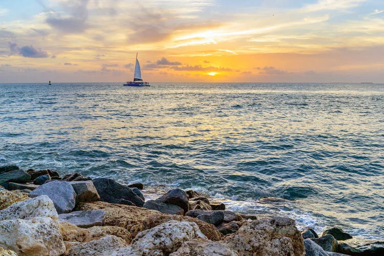 Sunset Sailing by Susanne Kremer wall art
