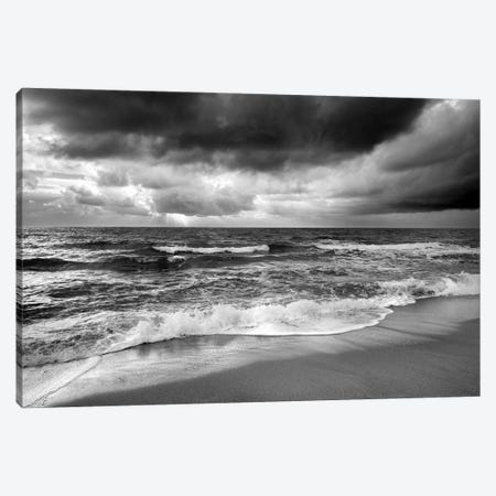 Stormy Waves Noir Canvas Print #SKR1465} by Susanne Kremer Canvas Art Print