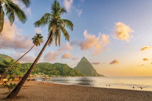 Fine Art Print: Saint Lucia Happy Hour by Susanne Kremer