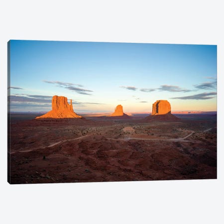 Navajo Tribal Park, Monumental Valley Sunset Canvas Print #SKR149} by Susanne Kremer Canvas Art