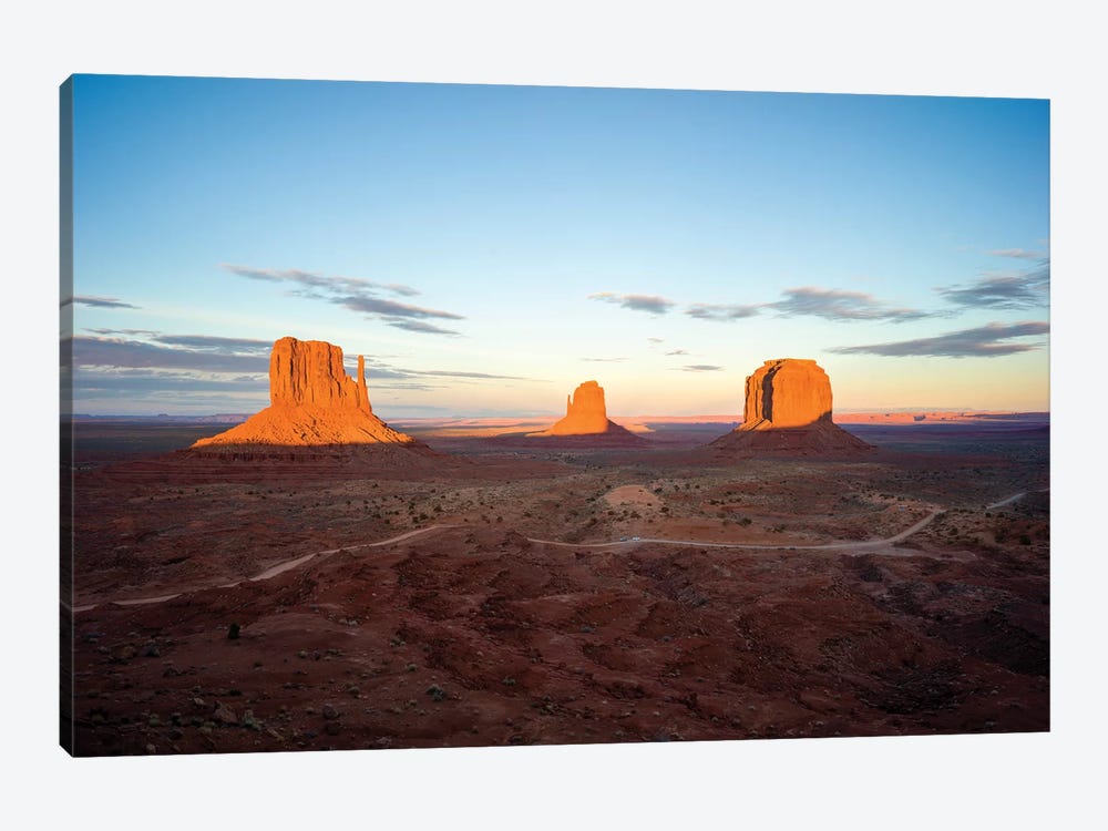 Navajo Tribal Park, Monumental Valley Sunset by Susanne Kremer 1-piece Canvas Art Print