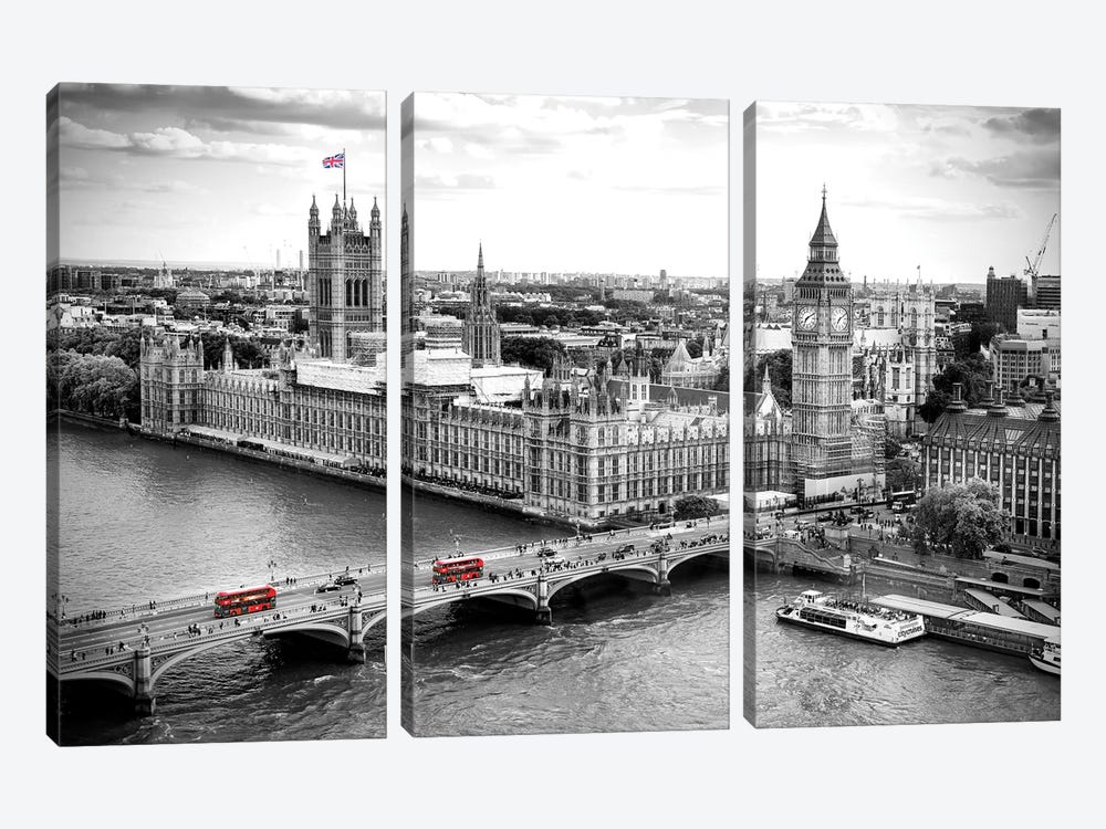 Big Ben and Palace of Westminster V  by Susanne Kremer 3-piece Canvas Artwork