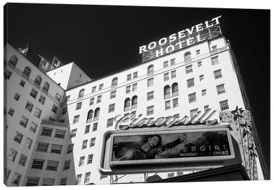 Roosevelt Hotel Canvas Art Print - Los Angeles Art