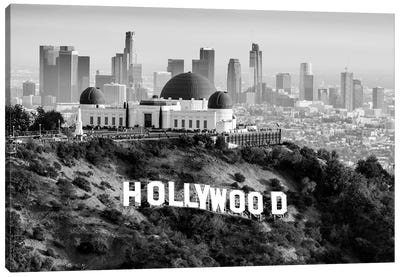 Los Angeles Skyline Noir Canvas Art Print - Los Angeles Art