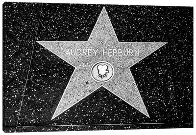 Audrey Hepburn Star Canvas Art Print - Los Angeles Art
