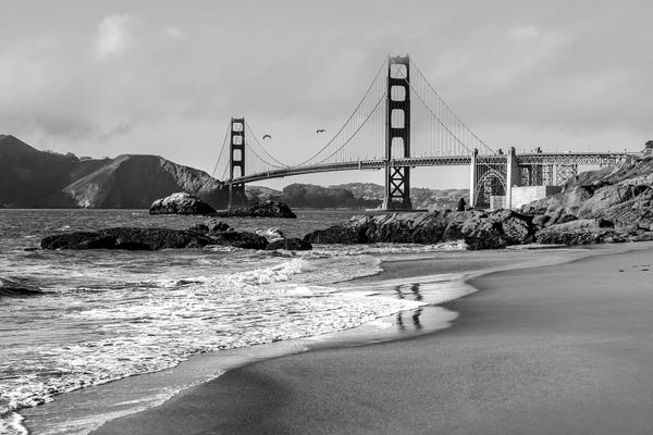 Golden Gate Bridge: Baker Beach Noir by Susanne Kremer
