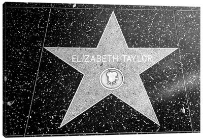 Elizabeth Taylor Star Canvas Art Print - Los Angeles Art