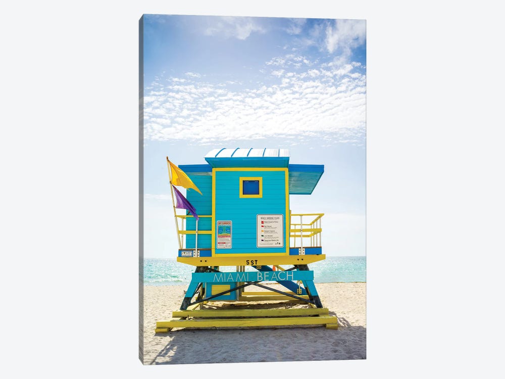Ocean Drive Lifeguard House South Beach VI by Susanne Kremer 1-piece Art Print