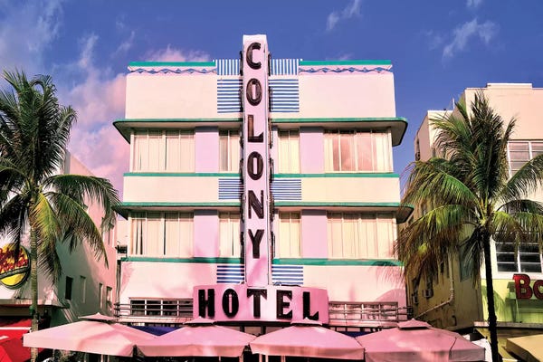 Signs: Ocean Drive, Colony Hotel II by Susanne Kremer