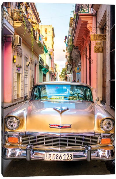 Oldtimer Old Havana I Canvas Art Print - Chevrolet